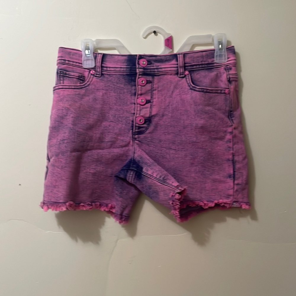 Pink and blue shorts